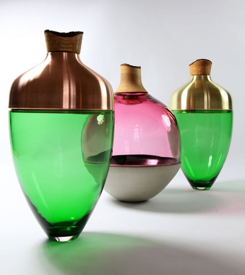Stacking Vessels | SV India 2 Brass Peach | Vases | Utopia and Utility