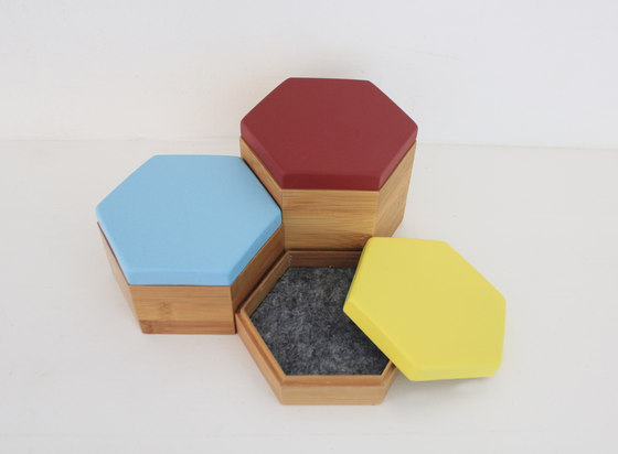 Hex Box Medium Mirror | Storage boxes | Evie Group