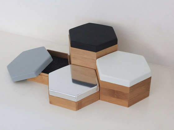 Hex Box Medium Mirror | Storage boxes | Evie Group