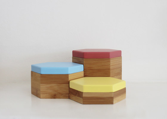 Hex Box Small Colour | Contenitori / Scatole | Evie Group
