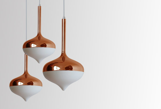 Spun Small Pendant Lamp Gold | Suspended lights | Evie Group