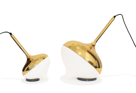 Spun Medium Pendant Lamp Gold | Pendelleuchten | Evie Group