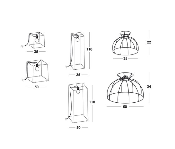 Idea paralumi suspension | Suspended lights | Vesoi