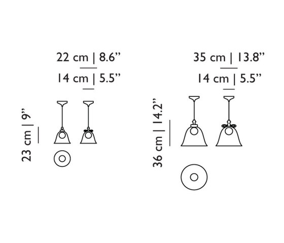 Bell Lamp Transparent Small | Lampade sospensione | moooi