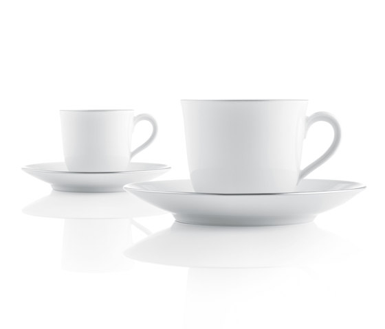 WAGENFELD PLATIN Cappuccino cup, Saucer | Stoviglie | FÜRSTENBERG