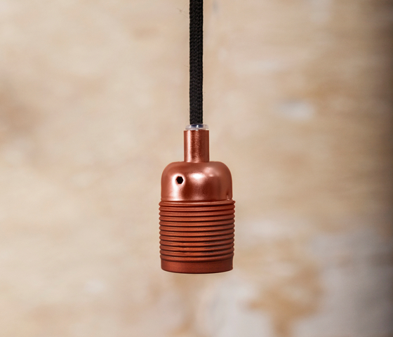 E27 pendant Steel / Black Cable | Lámparas de suspensión | Frama