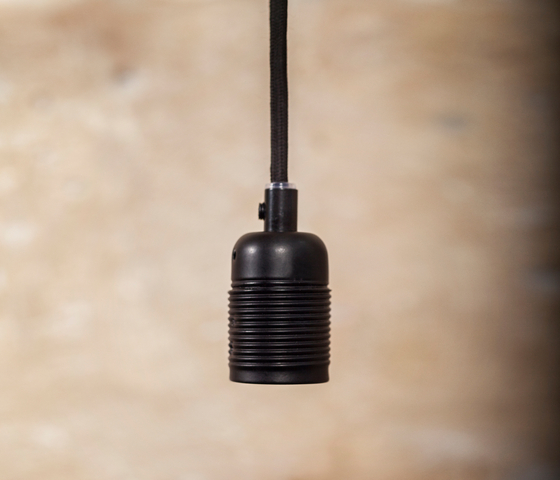 E27 pendant Steel / Black Cable | Suspended lights | Frama