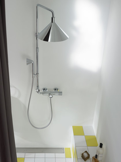AXOR 240 2jet overhead shower with shower arm | Shower controls | AXOR
