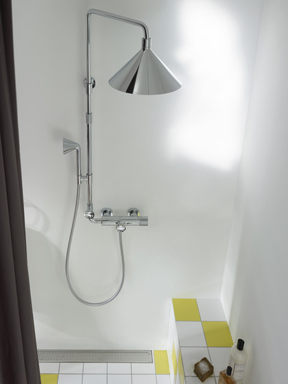 AXOR 240 2jet overhead shower with ceiling connector | Shower controls | AXOR