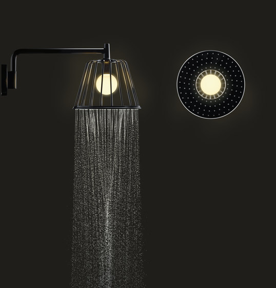 AXOR Nendo Shower Lamp 24x24 cm DN15 con connessione a soffitto | Rubinetteria doccia | AXOR