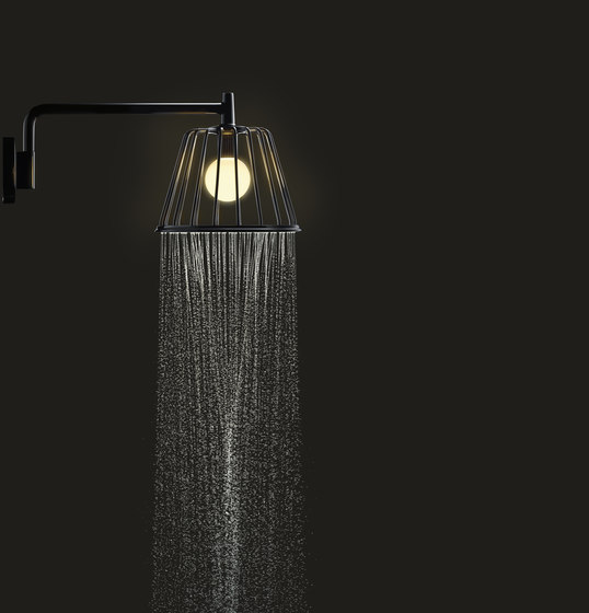 AXOR Nendo Shower Lamp 24x24 cm DN15 con connessione a soffitto | Rubinetteria doccia | AXOR