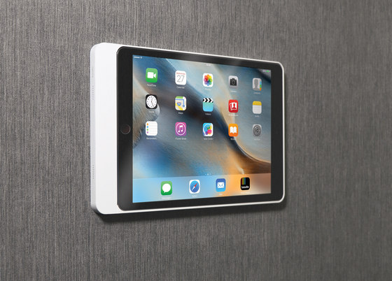 Eve wall mount for iPad - brushed aluminium | Smart phone / Tablet docking stations | Basalte