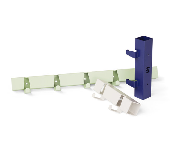 Coatrack By The Meter 5 Hooks | blue | Barre attaccapanni | Vij5