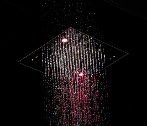 Harmonia F2901 | Pomme de tête au plafond en acier inox avec jet pluie | Robinetterie de douche | Fima Carlo Frattini