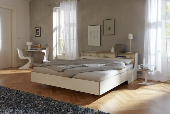 Slope bed CPL white | Beds | Müller small living