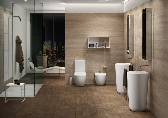 Fluid wall-hung washbasin 100 | Wash basins | Ceramica Cielo