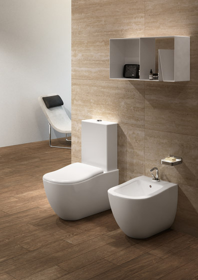 Fluid monoblock toilet + monoblock cistern | WC | Ceramica Cielo