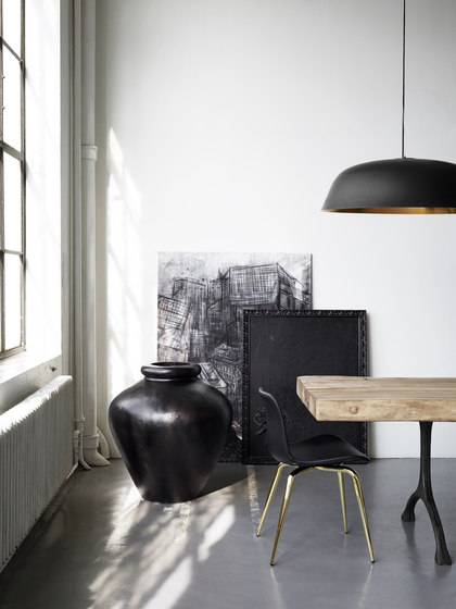 Langue Avantgarde Dining Chair, Chrome /  Premium Leather Black 41599 | Sillas | NORR11
