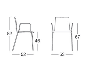 Alice with 4-leg frame | Chairs | SCAB Design