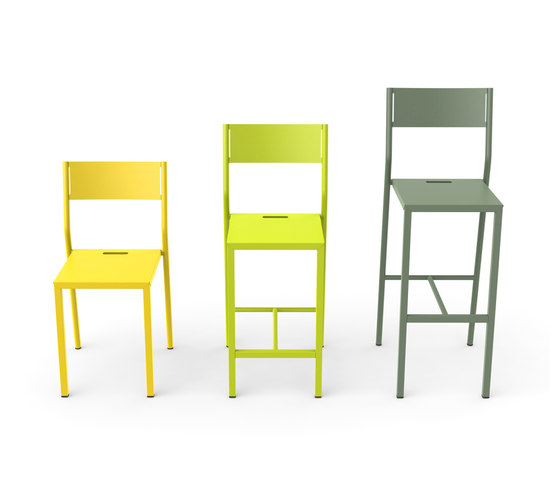 Take/Up - Up chair L, barstool with footrest | Bar stools | Matière Grise