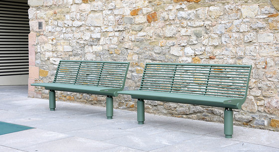 Siardo 400R Bench with armrests | Bancos | BENKERT-BAENKE