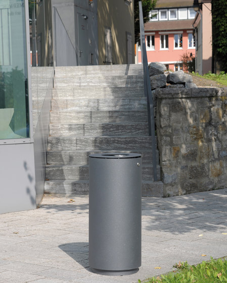 Litter bin 220 with and without ashtray | Poubelle / Corbeille à papier | BENKERT-BAENKE