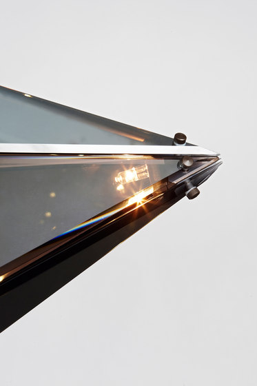 Maxhedron 42 inches - Horizontal (Oil-rubbed bronze/Transparent mirror) | Lampade sospensione | Roll & Hill