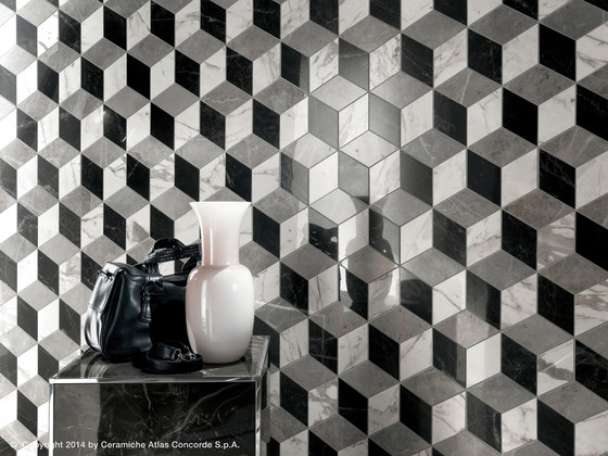 Marvel Pro Noir St. Laurent Wall shiny | Ceramic tiles | Atlas Concorde