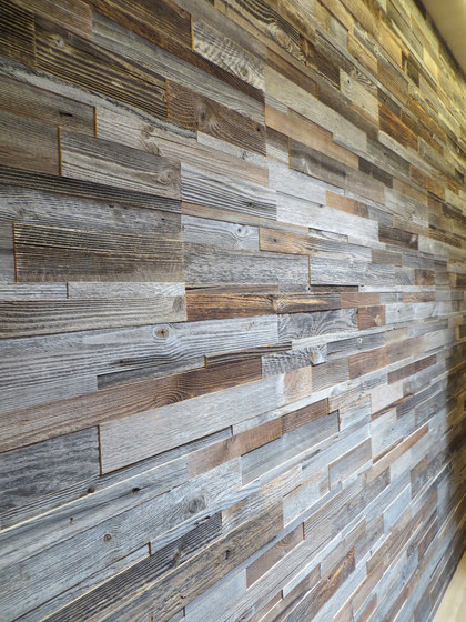 Wooden panels Cube | Reclaimed wood alder grey | Wood panels | Admonter Holzindustrie AG