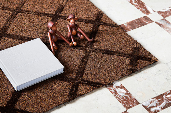 Intarsia | Amber brown | Outdoor rugs | Triton