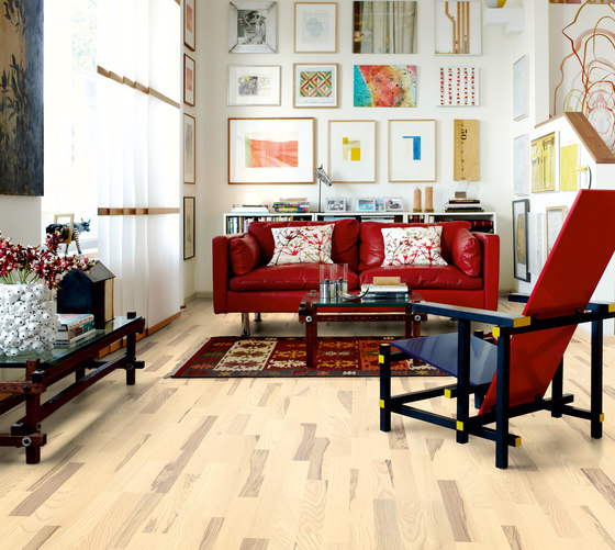 Åland white ash 3-strip | Wood flooring | Pergo