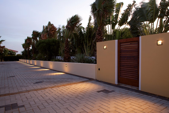 Alfia Mini / Vetro Trasparente | Lampade outdoor parete | Ares