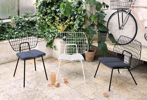 WM String Lounge Chair | Dusty Green | Fauteuils | Audo Copenhagen