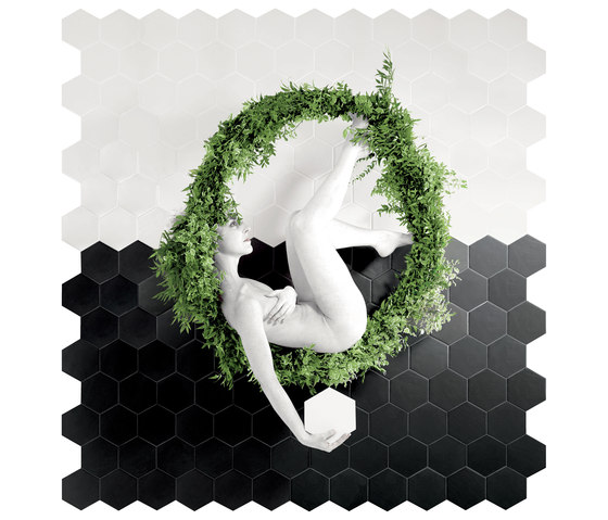 Le Crete Hexagon Terra Nera | Baldosas de cerámica | Valmori Ceramica Design