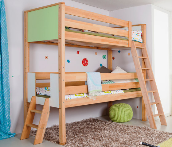 medium Loft bed with shelves | Camas de niños / Literas | De Breuyn