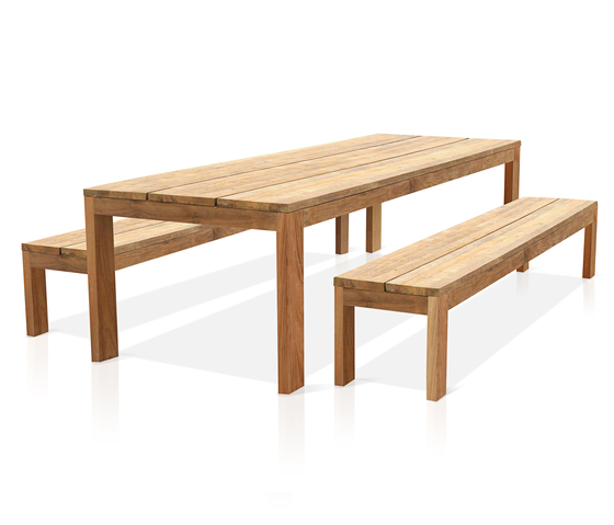 Eden bench 210 cm (random laminated top) | Benches | Mamagreen