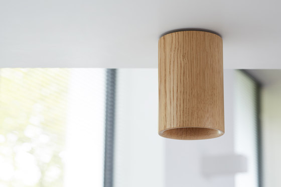 Solid | Downlight Cone in Black Stained Oak | Deckenleuchten | Terence Woodgate