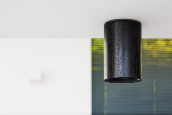 Solid | Downlight Cylinder in Nero Marquina Marble | Deckenleuchten | Terence Woodgate