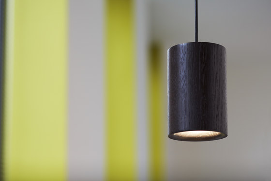 Solid | Pendant Cone in Black Stained Oak | Suspensions | Terence Woodgate