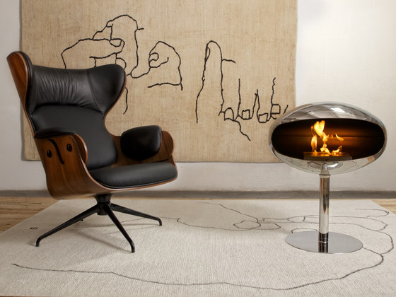 Pedestral Stainless Steel Etched | Offene Kamine | Cocoon Fires