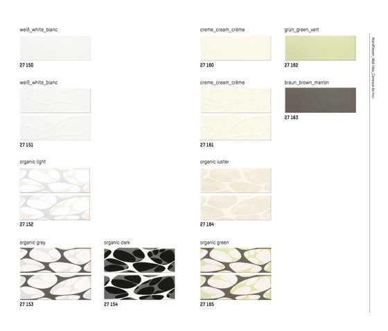 ORGANIC SENSE white | Ceramic tiles | steuler|design