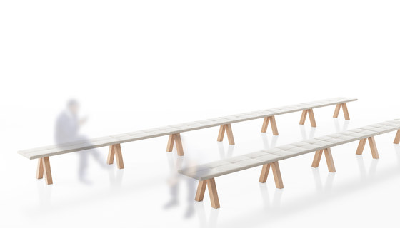 Trestle bench | Benches | viccarbe