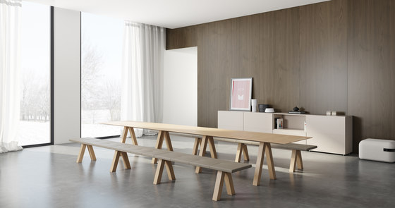 Trestle table | Dining tables | viccarbe