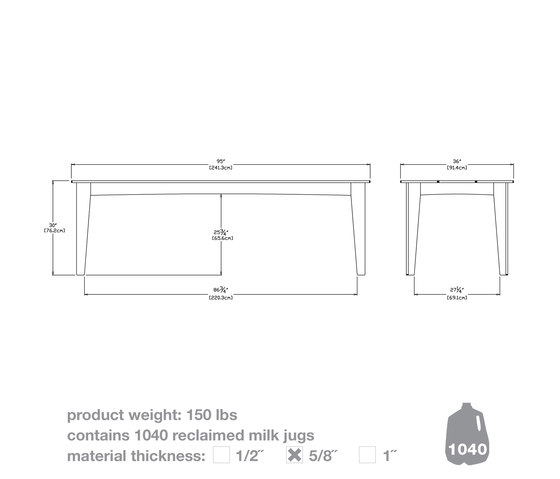Alfresco Table 62 | Esstische | Loll Designs