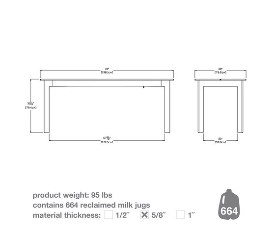 Fresh Air Bench 18 | Stools | Loll Designs