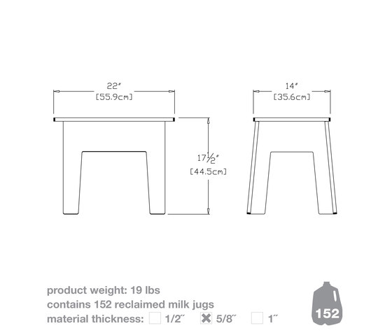 Health Club Bench 47 | Benches | Loll Designs