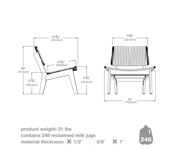Lago Patio Lounge Chair | Poltrone | Loll Designs