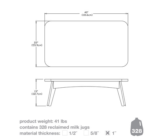 Satellite End Table square 18 | Tavolini alti | Loll Designs
