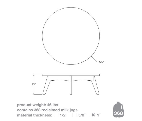 Satellite End Table square 26 | Beistelltische | Loll Designs