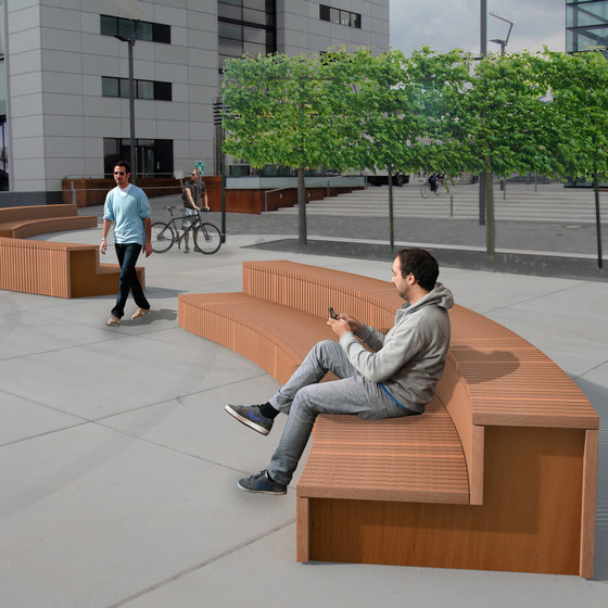 Solid Crosswise Benches | Panche | Streetlife